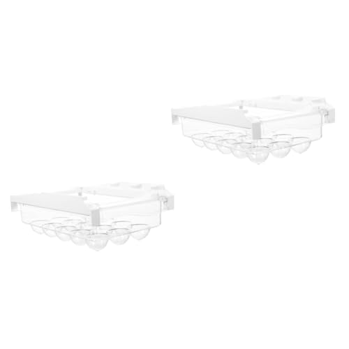 Uonlytech 2 Stk Schublade Eierregal durchsichtige Organisationsbehälter aus Kunststoff Schubladen-Eierbehälter Eierhalter egg holder for refrigerator Schubladen aus Kunststoff Uonlytech 2 Stk Schublade Eierregal durchsichtige Organisationsbehälter aus Kunststoff Schubladen-Eierbehälter Eierhalter egg holder for refrigerator Schubladen aus Kunststoff von Uonlytech