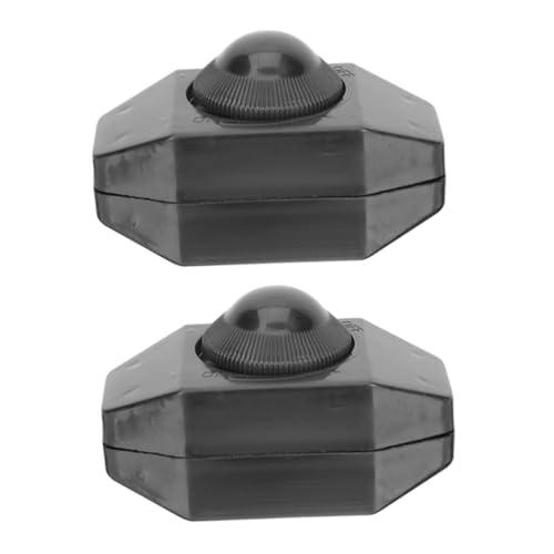 Uonlytech 2 Stück Dimmschalter Lampenwechselknopf Inline-lampenschalter Schalter Für Tischlampen Led-dimm-controller Tischlampen-dimmerschalter Lampe Diy Zubehör Ersatzschalter Plastik Black von Uonlytech