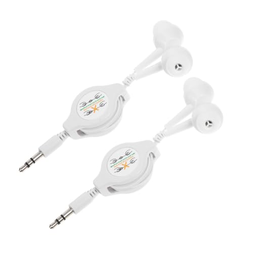 Uonlytech 2 Stück Doppelte Dehnbare Kopfhörer Kabelgebundene Kopfhörer Im Ohr Einziehbarer Kopfhörer Ohrstöpsel Verkabelt Ohr Kopfhörer Ohrhörer Mit Kabel Kabelgebundene Ohrhörer Weiß Kupfer Uonlytech 2 Stück Doppelte Dehnbare Kopfhörer Kabelgebundene Kopfhörer Im Ohr Einziehbarer Kopfhörer Ohrstöpsel Verkabelt Ohr Kopfhörer Ohrhörer Mit Kabel Kabelgebundene Ohrhörer Weiß Kupfer von Uonlytech