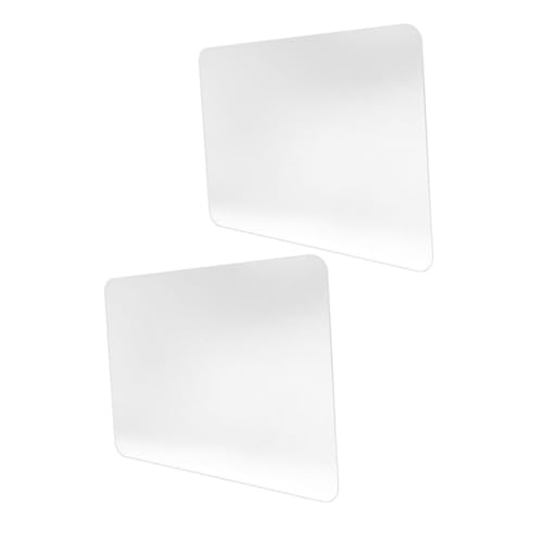 Uonlytech 2 Stück Glas Mauspads Bürozubehör Mauspads Glas Gaming Handgelenkpad Für Gaming Niedliches Bürozubehör Computermatte Mauspad Gaming Schreibtischunterlage Transparent von Uonlytech