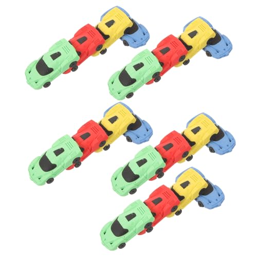 Uonlytech 20 Stück Cartoon Rennradierer Für Autos Rennauto Radiergummi Rennwagen Form 3D Radiergummis Bleistift Radiergummis Schulradierer Cartoon Radiergummi Lustiger von Uonlytech