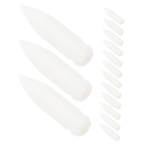 Uonlytech 20 Stück Ersatzspitze für Markierstifte malerei zubehör Markerspitzen Marker -Stift -Ersatznibs Ersatzspitzen für Farbmarker Stiftspitzen für Farbstifte Ersatztipps Nibs Nylon Weiß von Uonlytech