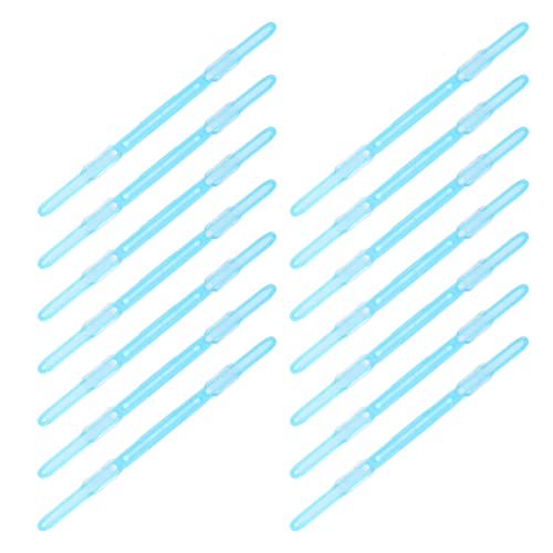 Uonlytech 20 Stücke Binder Clips Bürobedarf Papier A4 Spine Bar Bindung Clip Kunststoff Blau von Uonlytech