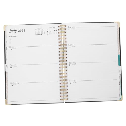 Uonlytech 2025 Planer Monatskalenderbuch Haushaltsbuch Monatlicher Kalender Papier Black Uonlytech 2025 Planer Monatskalenderbuch Haushaltsbuch Monatlicher Kalender Papier Black von Uonlytech