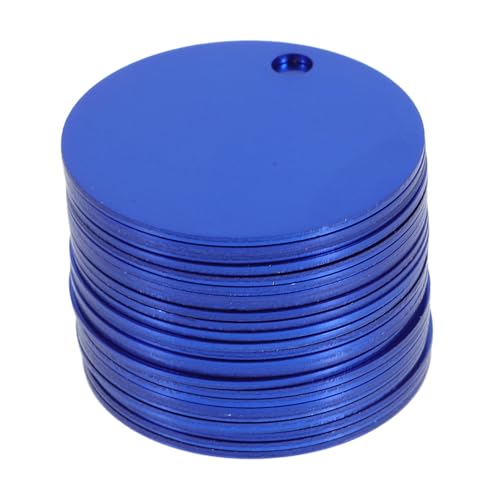 Uonlytech Gravur Erkennungsmarken 25 Stück Aluminium Haustiermarken Aluminium Schlüsselrohlinge Dekorativer von Uonlytech