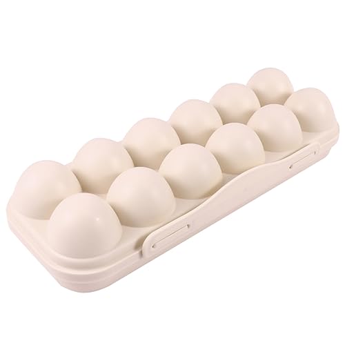 Uonlytech 2St Eierverschlussbehälter aufbewahrungsdose storage boxes space saver Eierbehälter für klare Organizer-Behälter Essen Eierlocher Einweg Container Eierablage Eierkarton von Uonlytech