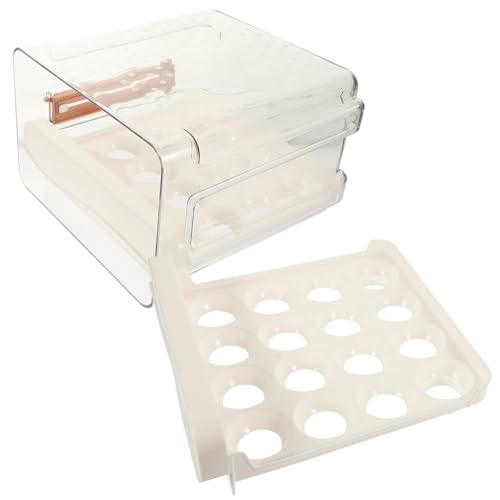 Uonlytech 2St Sortierbox für Eier Ei- -Organizer Aufbewahrungsschale für Eier eierhalter egg holder for refrigerator Doppelschichtiger Eierhalter Eierständer Schublade Uonlytech 2St Sortierbox für Eier Ei- -Organizer Aufbewahrungsschale für Eier eierhalter egg holder for refrigerator Doppelschichtiger Eierhalter Eierständer Schublade von Uonlytech