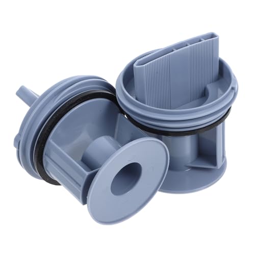 Uonlytech Frontlader-waschmaschinen-ablaufdichtungssatz 2 Stück Waschmaschinen-ablaufpumpenfilter Siebfalle von Uonlytech
