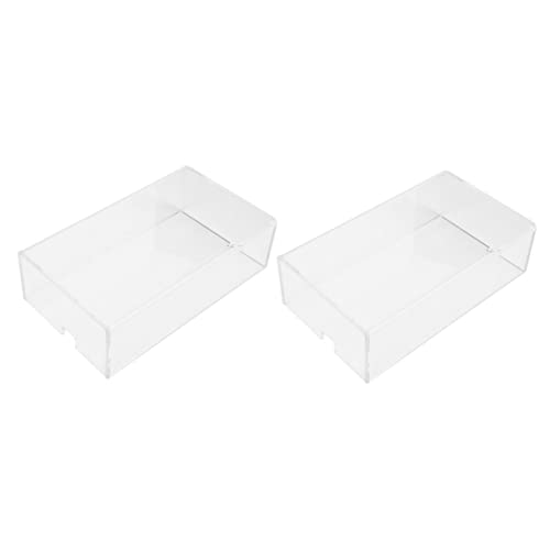Uonlytech 2st Acryl-maushülle Computermaus Fangen Ergonomisch Handwurzel Mauspad Abdeckung Für Kabellose Verdrahtet Led Wiederaufladbar Mauskatze Griff Klicker Mäuse Shaker Transparent von Uonlytech