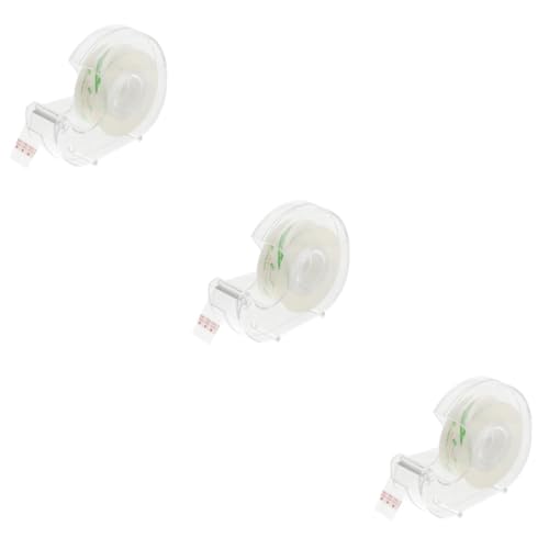 Uonlytech 3 Sätze Bandhalter Wieder Auffüllbar Mehrere Farbig Groß Klebeband Und Spender Klebrig Kompakt Büro Desktop Bandspender Schreibwaren Klebeband Klar Handbandschneider Plastik von Uonlytech