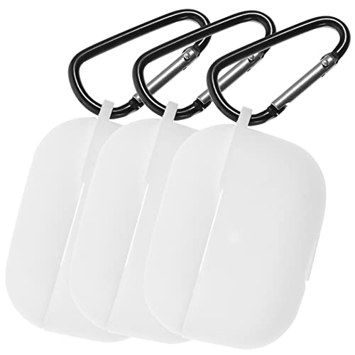 Uonlytech 3 Sätze Kopfhörer Fall Reinigungsset Für Ohrhörer Etui Für Ohrstöpsel Mit Clip Über Ohr -funkkopfhörer -ohrstöpsel Tragbare Kopfhörerhülle Kette Luftknospen Weiß Kieselgel von Uonlytech