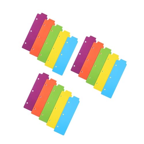 Uonlytech 3 Sätze Ordner-lesezeichen Notizbuch Mit Tabs Bindemittel Zubehör Einsätze 5 Tab-teiler Trennzeichen Bindemittel-separatoren Farbige Binder -trenner 5 Stücke * 3 Uonlytech 3 Sätze Ordner-lesezeichen Notizbuch Mit Tabs Bindemittel Zubehör Einsätze 5 Tab-teiler Trennzeichen Bindemittel-separatoren Farbige Binder -trenner 5 Stücke * 3 von Uonlytech