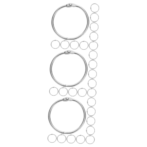 Uonlytech 3 Sätze Ringbuch-ring Bindung Stichworte Lose Blattringe Aufklappbare Ringe Pflicht Praktische Binderinge Ordnerringe Ringe Für Ordner Metall Silver 20 Stück * 3 Uonlytech 3 Sätze Ringbuch-ring Bindung Stichworte Lose Blattringe Aufklappbare Ringe Pflicht Praktische Binderinge Ordnerringe Ringe Für Ordner Metall Silver 20 Stück * 3 von Uonlytech