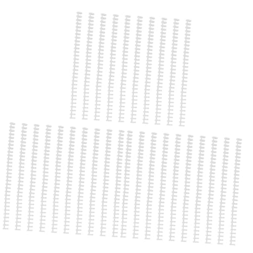Uonlytech 3 Sätze Runde Loch Binde Spiralbindekämme Draht Spiralblock Spiralbindung Notizbücher Spiral- Ordner Für Die Schule Notizbuch Maschine Notebook-spulen Plastik Weiß 10 Stück * 3 von Uonlytech