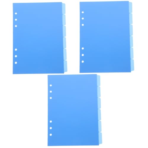 Uonlytech 3 Sätze Trennseite Hefter Mit Trennwänden Registerkarten Veranstalter Indexteiler Heftertrenner Haushaltsordner Ordnerteiler Im Letter-format Ordner-teiler Blau Pp 6 Stücke * 3 Uonlytech 3 Sätze Trennseite Hefter Mit Trennwänden Registerkarten Veranstalter Indexteiler Heftertrenner Haushaltsordner Ordnerteiler Im Letter-format Ordner-teiler Blau Pp 6 Stücke * 3 von Uonlytech