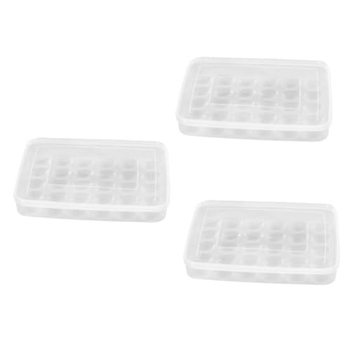 Uonlytech 3 Stück 30 Eierbehälter aufbewahrungsdose Essenstabletts Aufbewahrungsbox für Schubladen Eierablage Eierhalter Lagerung Container Regal Eierplatte Aufbewahrungskiste von Uonlytech