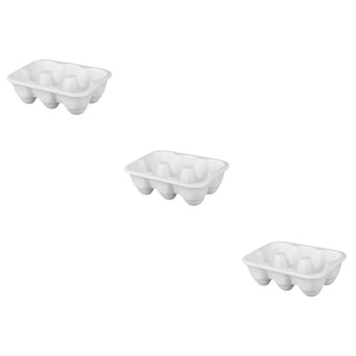 Uonlytech 3 Stück 6 Eierschale aus Keramik küche für die küche Aufbewahrungsschubladen-Organizer Eierhalter Kühlmittel für Auto schubladenschrank Weiß Uonlytech 3 Stück 6 Eierschale aus Keramik küche für die küche Aufbewahrungsschubladen-Organizer Eierhalter Kühlmittel für Auto schubladenschrank Weiß von Uonlytech