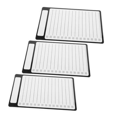Uonlytech 3 Stück Memo Nachrichtentafel Whiteboard Kühlschrank Pizarra Para Refrigerador Kleine Trocken Abwischbare Tafeln Kalender Max Magnetische Checkliste Trocken Abwischbare von Uonlytech