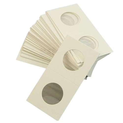 Uonlytech 300 Stück Münz Büroklammern Münz Büroklammern Briefmarkenhalter Aufbewahrungskoffer Münzsammelhalter Münzhalter Weiß von Uonlytech