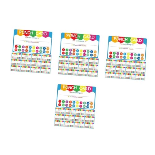 Uonlytech 4 Sätze Belohnungslochkarten Etiketten Zeichen Für Das Verhalten Von Kindern Spaß Lehrstütze Muss Hat Bequeme Bonuskarten Cartoon-lochkarten Papier 50 Stück * 4 Uonlytech 4 Sätze Belohnungslochkarten Etiketten Zeichen Für Das Verhalten Von Kindern Spaß Lehrstütze Muss Hat Bequeme Bonuskarten Cartoon-lochkarten Papier 50 Stück * 4 von Uonlytech