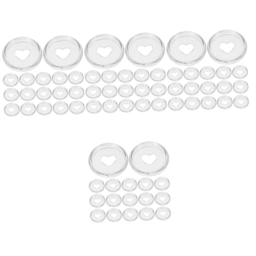 Uonlytech 4 Sätze Loseblatt-fotoalbum Lose-blatt-ordner-discs Planer Ordner Disc Herz Bindescheibe Buchbindescheiben Rund Bindende Mini-disc Loseblatt-bindescheiben Abs 30 Stück * 4 von Uonlytech