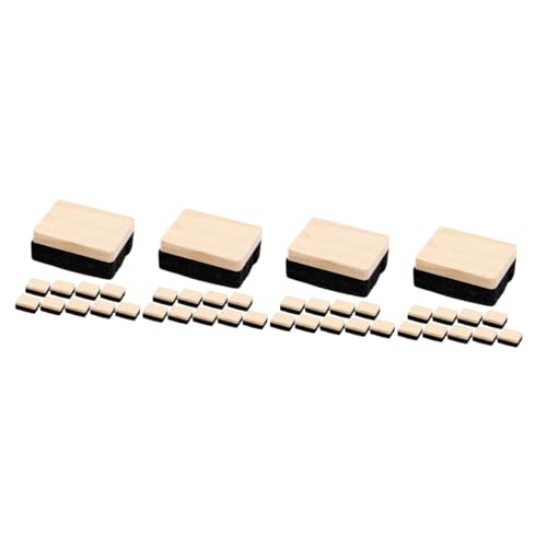 Uonlytech 4 Sätze Radiergummi Weißes Brett Tafel Kreidestaubtuch Bulletin Schwarz Mini Whiteboard-radierer Whiteboard-trockenlöscher Trockenlöscher Für Whiteboards Gefühlt 10 Stück * 4 von Uonlytech