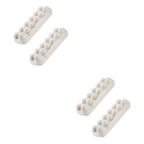 Uonlytech 4 Stück 12 12 Gitter Eierablage Bedeckte Eierhalter Eierschublade Eierkorb Eierkartons Urinal-desodorierer Organizer Zur Aufbewahrung Von Eiern Ei-display-container Anlage Avocado von Uonlytech