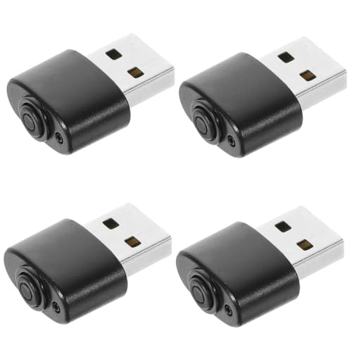 Uonlytech 4 Stück Mausbewegungsgerät Nicht erkennbar Maus-Jiggler USB Maus-Shaker-Jiggler mäusebekämpfung mausbeweger Mini-Computermaus Maus-Jiggler-Mover bewegliche Maus für Computer Regler von Uonlytech