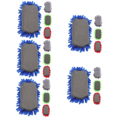 Uonlytech 5 Sätze Radiergummi Whiteboard-radierer Für Zu Hause Bürozubehör Tafellöscher Für Magnetische Whiteboard-radierer Büro-trockenlöscher Chenille 4 Stücke * 5 von Uonlytech