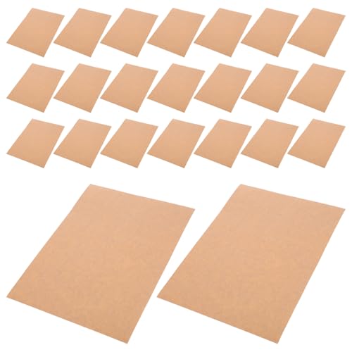 Uonlytech 50 Blatt Selbstklebendes Kraftpapier Sticker Druckerpapier Drucker Stickerpapier Bedruckbares Stickerpapier Stickerpapier Für Drucker Etikettenaufkleber von Uonlytech