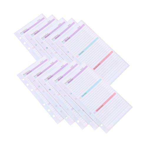 Uonlytech 54 Blatt Loseblatt-wochenplaner Das Notizbuch Schreibtischdekorationen Für Das Frauenbüro Wöchentlicher Kalenderplaner Notizblock Zu Machen Zeitplaner Arbeitsheft Papier von Uonlytech