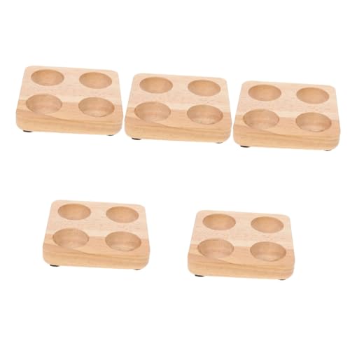 Uonlytech 5St Aufbewahrungsbox für Eier eiertablett egg tray teuflisches Eierfach Halterung für Kücheneier Holztablett Eierregal aus Holz einfaches Eierregal hölzern Lagerregal Vorrichtung von Uonlytech