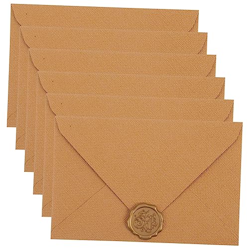 Uonlytech 6 Sätze Vintage-Umschlagset Kartenumschläge selbst- Umschlag für Einladung briefumschläge Umschläge im westlichen Stil Segenskartenumschlag Papier Light Brown Uonlytech 6 Sätze Vintage-Umschlagset Kartenumschläge selbst- Umschlag für Einladung briefumschläge Umschläge im westlichen Stil Segenskartenumschlag Papier Light Brown von Uonlytech