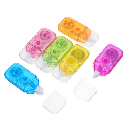 Uonlytech 6 Stück Änderungsband schulmaterial ästhetisch Pastell Korrekturbänder für den Unterricht farbig mit Korrekturband für Studenten Radiergummi AS Gum. von Uonlytech