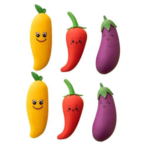 Uonlytech 6 Stück Cartoon-Radiergummi Banane Süßes Briefpapier süßes stationäres Award-Radiergummis süße fruchtradiergummis Radiergummis fürs Büro Cartoon -Radiergummi tpe von Uonlytech