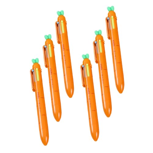Uonlytech 6 Stück Karotten-Kugelschreiber Stifte Masse -Kugelschreiber für Partys Stifte für Krankenschwestern Mehrfarbiger Stift in einem Radiergummi Plastik Orange Uonlytech 6 Stück Karotten-Kugelschreiber Stifte Masse -Kugelschreiber für Partys Stifte für Krankenschwestern Mehrfarbiger Stift in einem Radiergummi Plastik Orange von Uonlytech