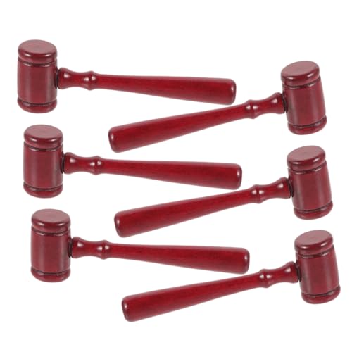 Uonlytech 6 Stück Richterhammer Spielzeughammer Für Mini-gerichtshammer Richten Hammer Mini-hammer- Anwaltshammer Richter Hält Hammer Kleine Hammer Rot Holz Uonlytech 6 Stück Richterhammer Spielzeughammer Für Mini-gerichtshammer Richten Hammer Mini-hammer- Anwaltshammer Richter Hält Hammer Kleine Hammer Rot Holz von Uonlytech