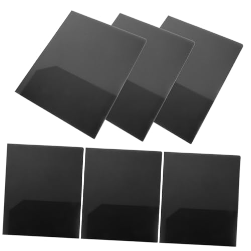 Uonlytech 6 Stück a4 Ordner College-Schulbedarf Robuste Plastikmappen mit Taschen ästhetische Mappen Papierordner Kunststoffmappen mit Taschen Ordner Plastik Black Uonlytech 6 Stück a4 Ordner College-Schulbedarf Robuste Plastikmappen mit Taschen ästhetische Mappen Papierordner Kunststoffmappen mit Taschen Ordner Plastik Black von Uonlytech