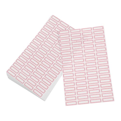 Uonlytech 68 Blatt Selbstkleber Labelpapier Ordner Aufkleber Beschriftungen Vinyl Umschläge klebrig klebeband weiße Adressetiketten Rücksendeadressenetiketten Gefrierband rot Uonlytech 68 Blatt Selbstkleber Labelpapier Ordner Aufkleber Beschriftungen Vinyl Umschläge klebrig klebeband weiße Adressetiketten Rücksendeadressenetiketten Gefrierband rot von Uonlytech