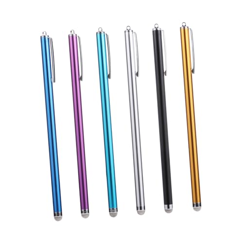 Uonlytech 6St Kapazitiver Stift Tablet-Empfindlichkeitsstift Bleistifte Stifte für Tablets Eingabestift schreiblernbleistift Empfindlichkeit Stift Telefonstift abnehmbar feiner TIPP von Uonlytech