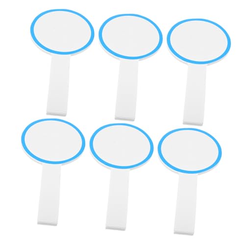 Uonlytech 6Stücke Handheld Anzeigetafeln Abwischbare Blanko Schreibtafel Für Abstimmungen Und Bewertungen Tragbar Und Vielseitig Einsetzbar von Uonlytech