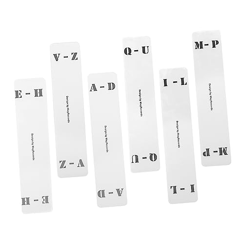 Uonlytech 6Stücke Kategorieetiketten aus Acryl Vertikale Trennkarten für Schallplatten Praktische Aufbewahrungslösungen für Vinyl und Dvd Archive von Uonlytech