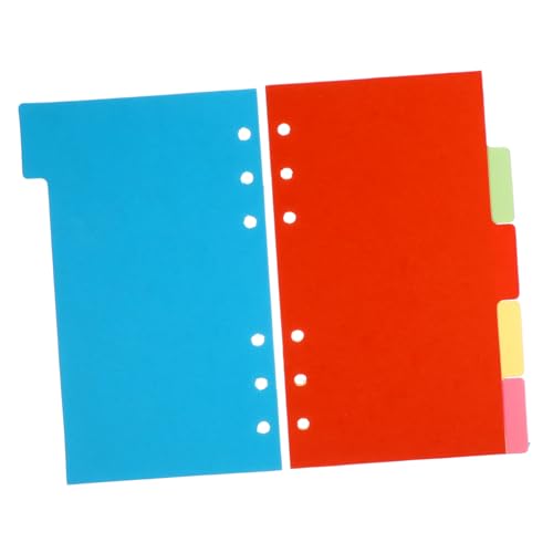 Uonlytech 6Stücke Notizbuch Teiler Set Farbige Registerkarten für Ring Ordner Stabiler Karton Schule Büro und Reisen Einfache Handhabung pro Set Uonlytech 6Stücke Notizbuch Teiler Set Farbige Registerkarten für Ring Ordner Stabiler Karton Schule Büro und Reisen Einfache Handhabung pro Set von Uonlytech