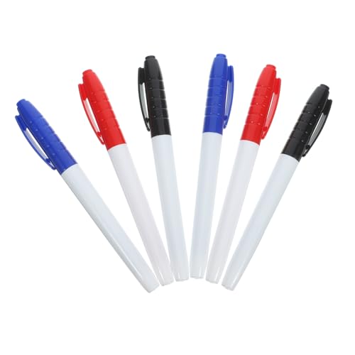 Uonlytech 6Stücke Whiteboard Marker Abwischbare Stifte Für Klassenzimmer Spitze Wasserbasierte Für Schule Und Büro von Uonlytech