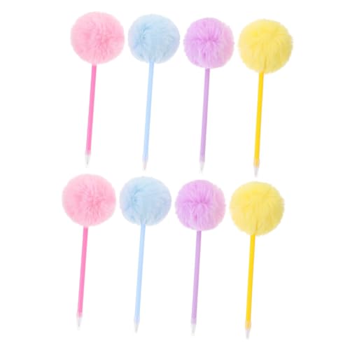 Uonlytech 8 Stück Kugelschreiber Stifte Für Mädchen Stifte Für Flauschiger Kugelschreiber Kinderstift Fuzzy Kugelschreiber Süße Fuzzy Stifte Pompom Stift Mädchenstifte Süßer Stift von Uonlytech