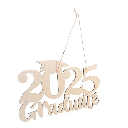 Uonlytech Abschlussdekorationen Grad Photo Booth Requisiten Highschool-partyzubehör Abschluss Liefert Abschlussfeier Schilder Für Den Abschlusshof Abschlussdekorschild Grad Zeichen Holz von Uonlytech