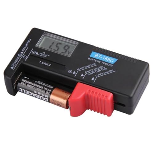 Uonlytech Bt-168d Digitaler Batterietester Aa Cd 9v Voltprüfer Prüfer für 1 5v 9v Batterien von Uonlytech