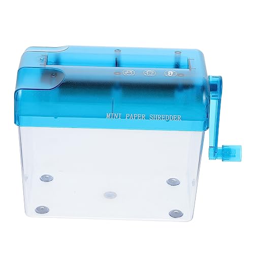 Uonlytech Büro Hand Shredder Handkurbel Aktenvernichter Für Zuhause Praktischer Papierschneider Zur Einfachen Zerkleinerung Von Dokumenten Schützt Ihre Privatsphäre von Uonlytech