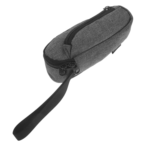 Uonlytech Fernbedienungsbeutel Controller-Organizer entfernte Wandhalterung elektronische Zeigertasche Stifttasche fürs Büro Markierungshalter multifunktionaler Stiftbehälter Nylon Grau von Uonlytech