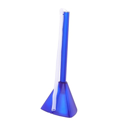 Uonlytech Gegenstift blauer stift kugelschreiber Schreibtisch Zubehör Signaturstift schreibtischzubehör Schreibutensil ausziehbarer Stifthalter Abzeichen-Reel-Stift Sicherheitsstift Abs Blue von Uonlytech